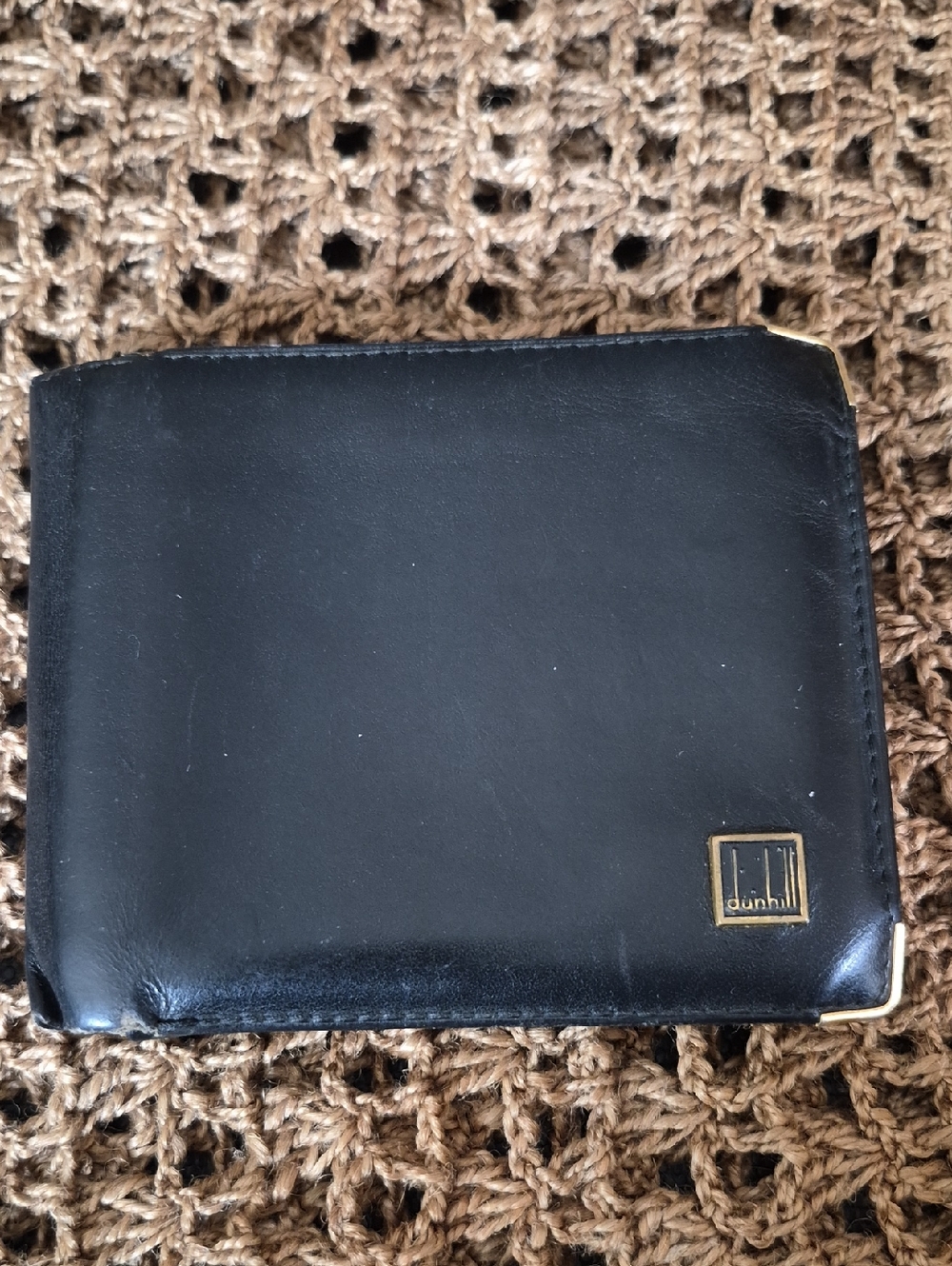 Dunhill Black Leather Bi-fold Wallet